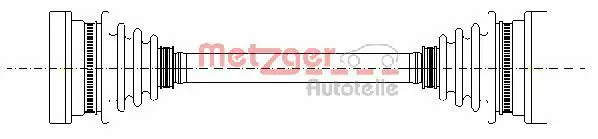 Handler.Part Drive shaft METZGER 7210026 1