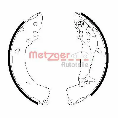 Handler.Part Brake shoe set METZGER MG818 1