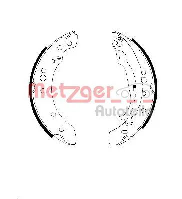 Handler.Part Brake shoe set METZGER MG108 1