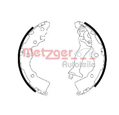 Handler.Part Brake shoe set METZGER MG111 1