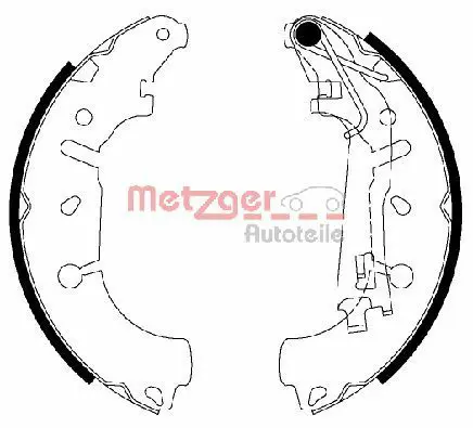 Handler.Part Brake shoe set METZGER MG201 1