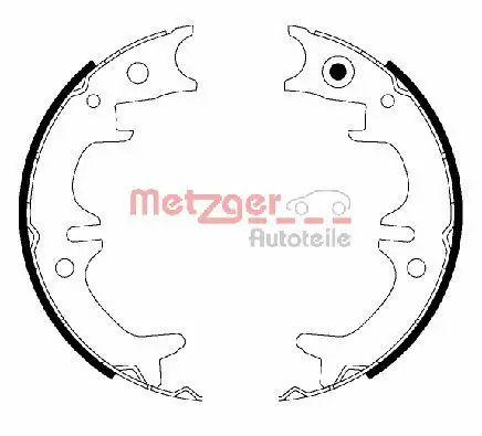 Handler.Part Brake shoe set, parking brake METZGER MG220 1