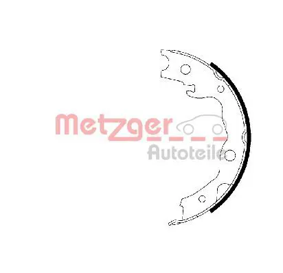 Handler.Part Brake shoe set, parking brake METZGER MG223 1