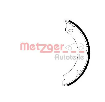 Handler.Part Brake shoe set, parking brake METZGER MG628 1