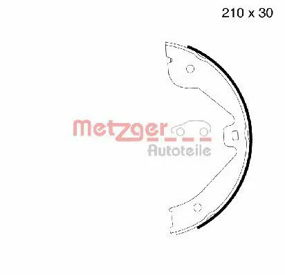 Handler.Part Brake shoe set, parking brake METZGER MG790 1