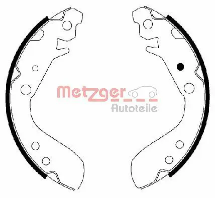 Handler.Part Brake shoe set METZGER MG830 1