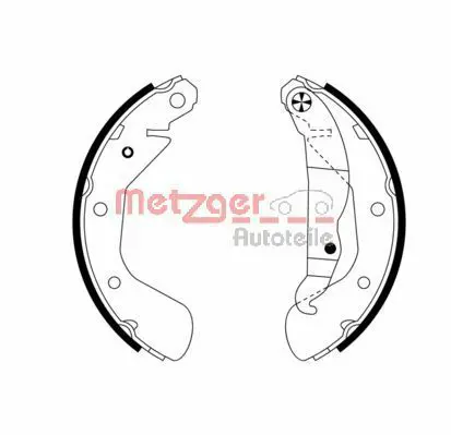 Handler.Part Brake shoe set METZGER MG952 1