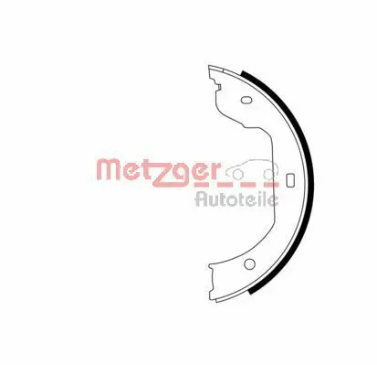 Handler.Part Brake shoe set, parking brake METZGER MG960 1