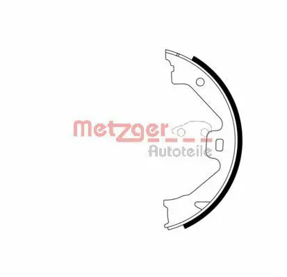 Handler.Part Brake shoe set, parking brake METZGER MG969 1