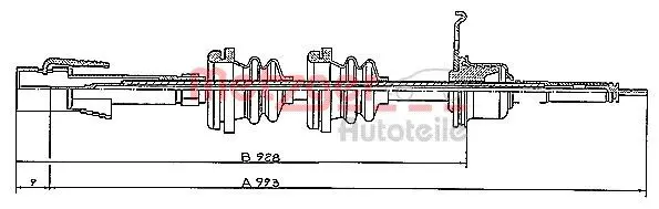 Handler.Part Tacho shaft METZGER S31024 1