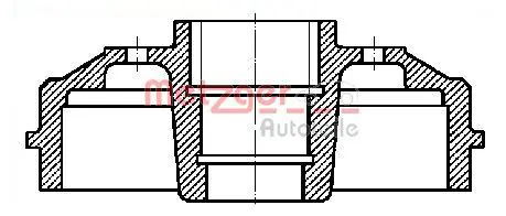 Handler.Part Brake drum METZGER BT1112 1