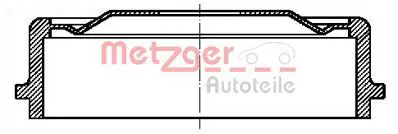 Handler.Part Brake drum METZGER BT9063 1