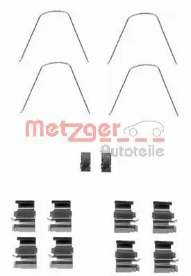 Handler.Part Accessory kit, disc brake pads METZGER 1091651 1