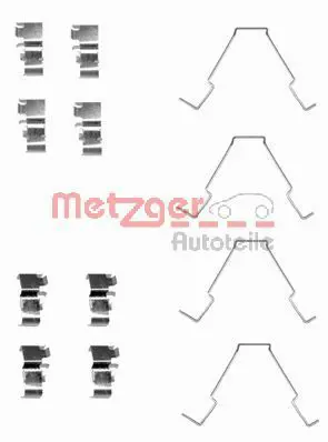 Handler.Part Accessory kit, disc brake pads METZGER 1091652 1