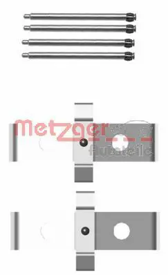 Handler.Part Accessory kit, disc brake pads METZGER 1091674 1