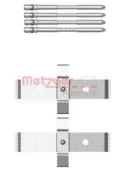 Handler.Part Accessory kit, disc brake pads METZGER 1091694 1