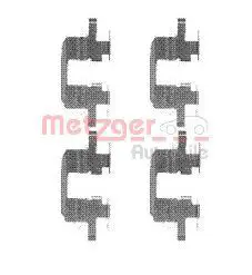 Handler.Part Accessory kit, disc brake pads METZGER 1091711 1