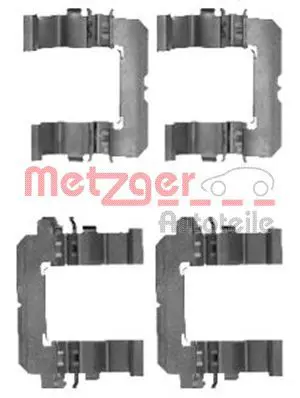 Handler.Part Accessory kit, disc brake pads METZGER 1091756 1