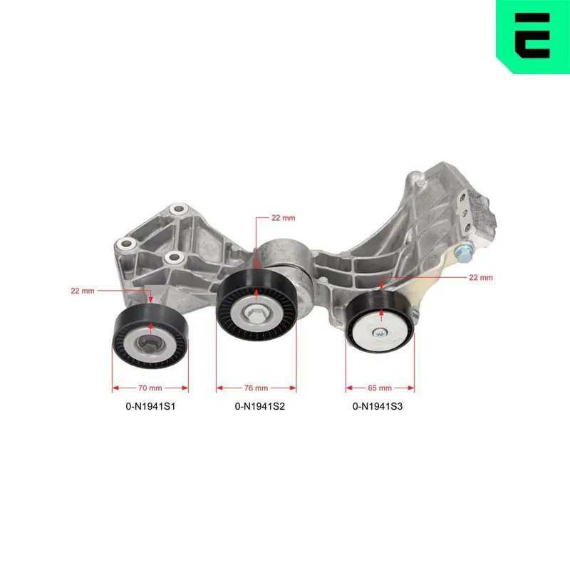 Handler.Part Belt tensioner, v-ribbed belt OPTIMAL 0N1941 1