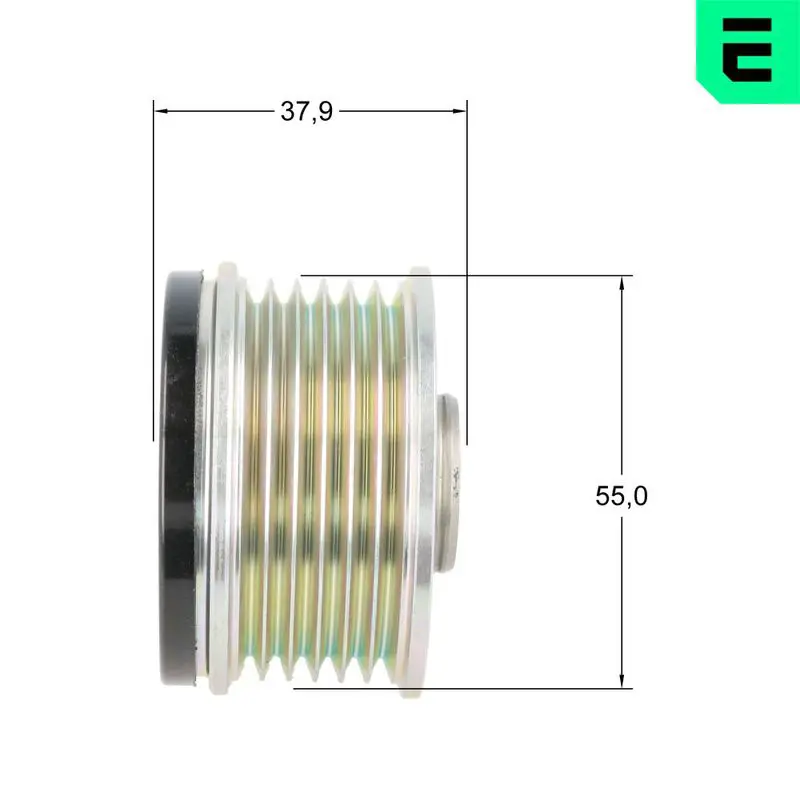 Handler.Part Alternator freewheel clutch OPTIMAL F51196 3