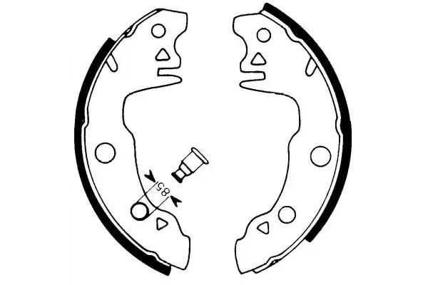 Handler.Part Brake shoe set MAPCO 8118 1