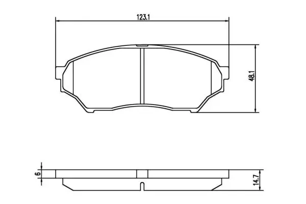 Handler.Part Brake pad set, disc brake MAPCO 6850 1