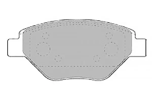 Handler.Part Brake pad set, disc brake MAPCO 6600 1