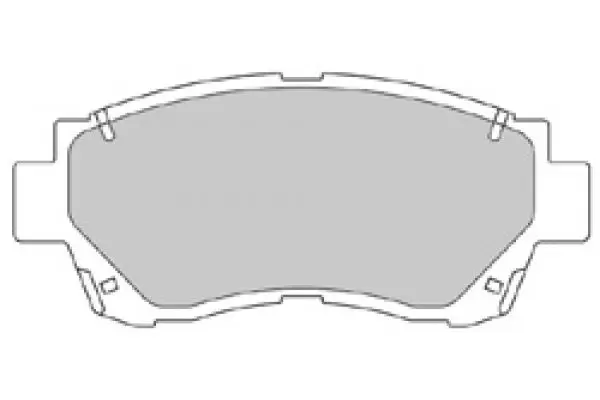 Handler.Part Brake pad set, disc brake MAPCO 6539 1