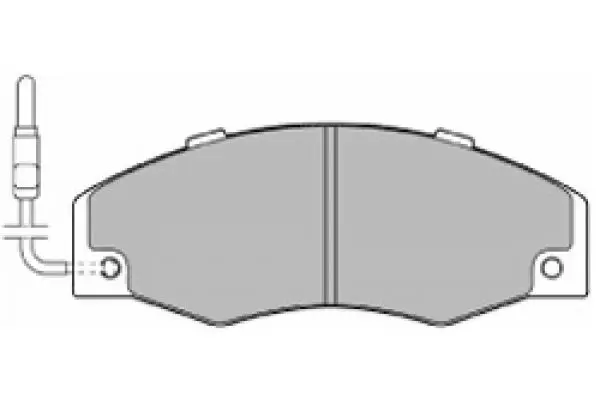 Handler.Part Brake pad set, disc brake MAPCO 6279 1