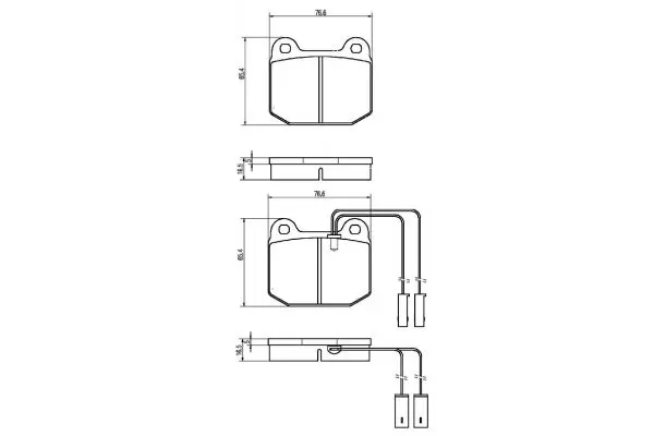 Handler.Part Brake pad set, disc brake MAPCO 6268 1