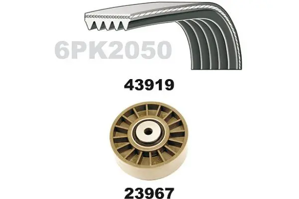 Handler.Part V-ribbed belt set MAPCO 23919 1