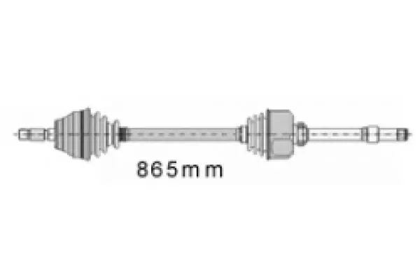 Handler.Part Drive shaft MAPCO 16413 1