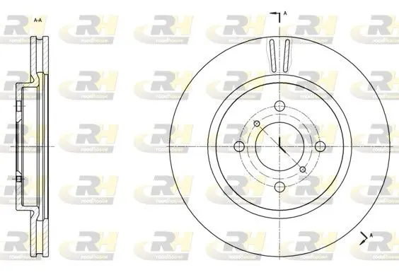 Handler.Part Brake disc ROADHOUSE 6153810 1