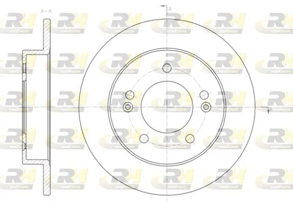 Handler.Part Brake disc ROADHOUSE 6143200 1