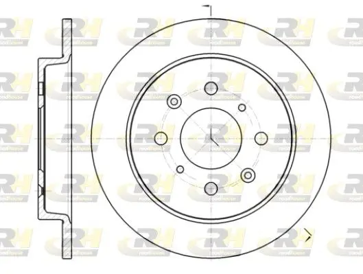 Handler.Part Brake disc ROADHOUSE 6139500 1