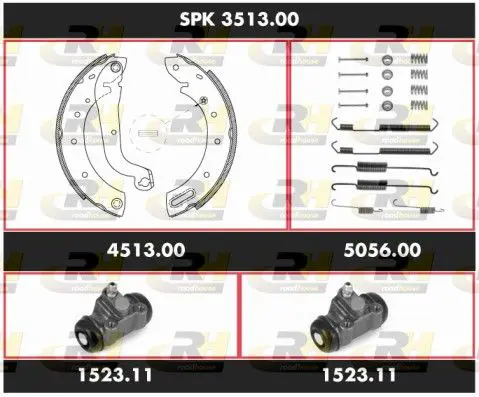 Handler.Part Brake set, drum brakes ROADHOUSE SPK351300 1