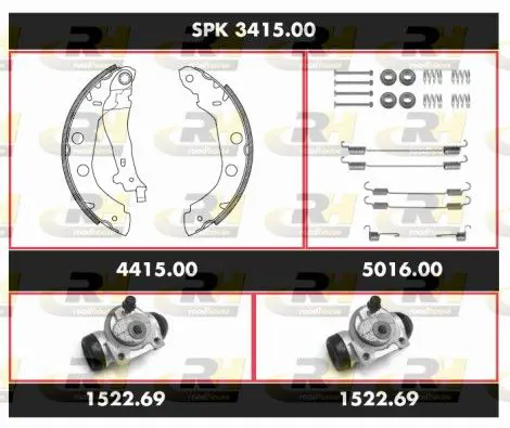 Handler.Part Brake set, drum brakes ROADHOUSE SPK341500 1