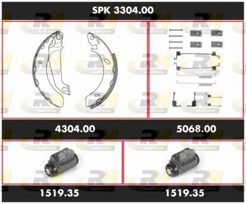 Handler.Part Brake set, drum brakes ROADHOUSE SPK330400 1