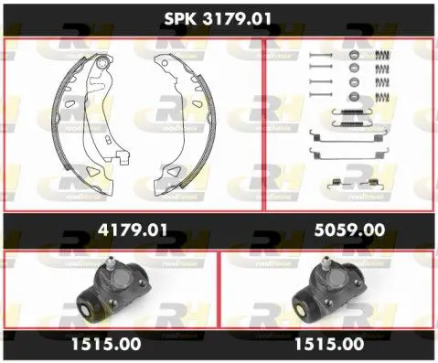 Handler.Part Brake set, drum brakes ROADHOUSE SPK317901 1