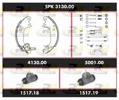 Handler.Part Brake set, drum brakes ROADHOUSE SPK313000 1