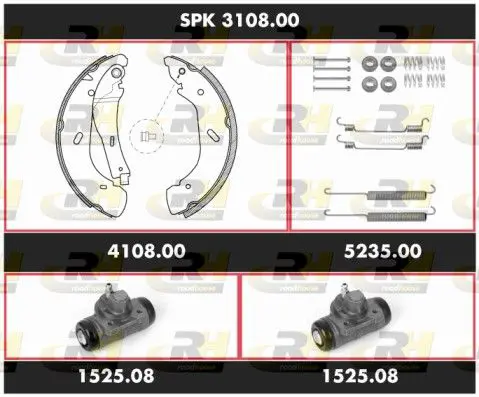 Handler.Part Brake set, drum brakes ROADHOUSE SPK310800 1