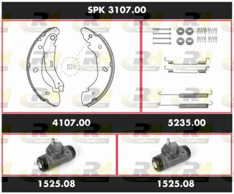 Handler.Part Brake set, drum brakes ROADHOUSE SPK310700 1