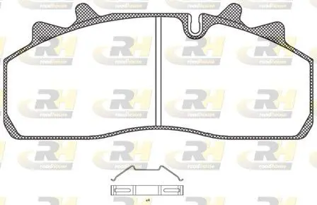 Handler.Part Brake pad set, disc brake ROADHOUSE JSX2125400 1