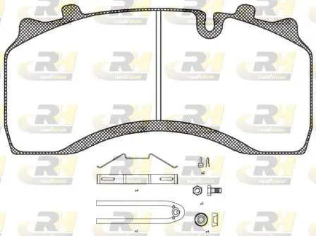 Handler.Part Brake pad set, disc brake ROADHOUSE JSX2103230 1