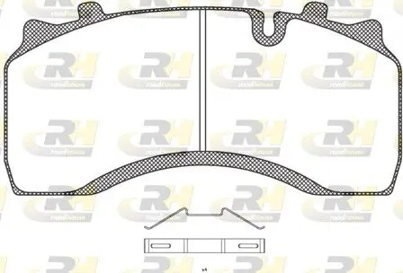 Handler.Part Brake pad set, disc brake ROADHOUSE JSX2103200 1