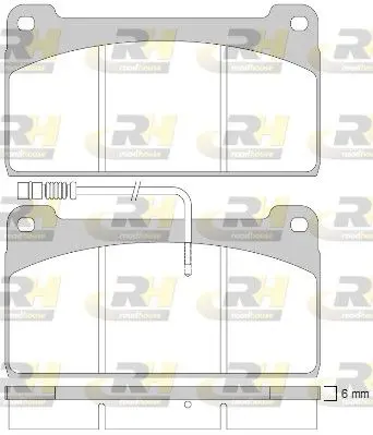 Handler.Part Brake pad set, disc brake ROADHOUSE JSX282341 1