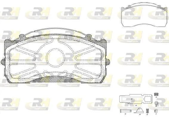 Handler.Part Brake pad set, disc brake ROADHOUSE JSX281580 1