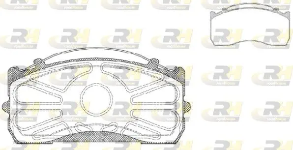 Handler.Part Brake pad set, disc brake ROADHOUSE JSX281500 1