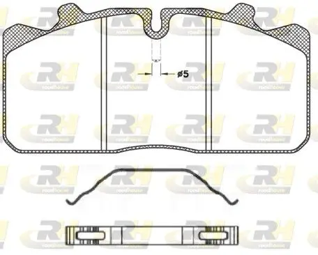 Handler.Part Brake pad set, disc brake ROADHOUSE JSX265800 1