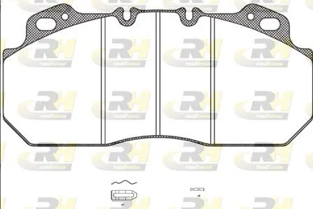 Handler.Part Brake pad set, disc brake ROADHOUSE JSX262200 1